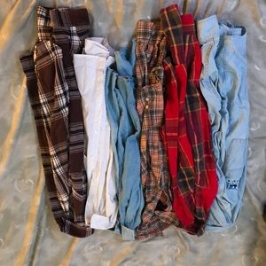 Lot of 6 flannels